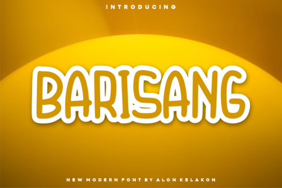 Barisang: A Bold Display Font for Dynamic Editorial Design