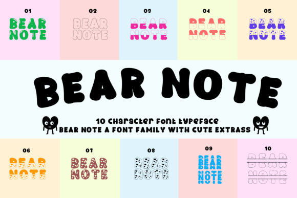 Bear Note Font: Playful Branding for Small Business