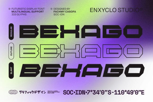Bexago: A Designer’s Take on This Bold Display Typeface