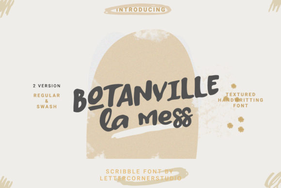 Botanville La Mess Font for Handmade Labels