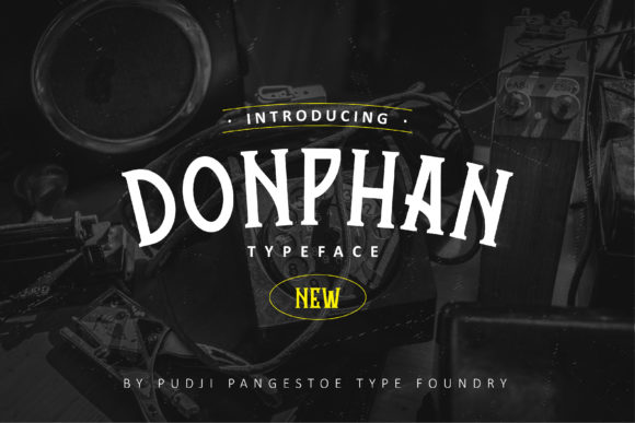 Donphan Font: Retro Display Typography for Editorial Design