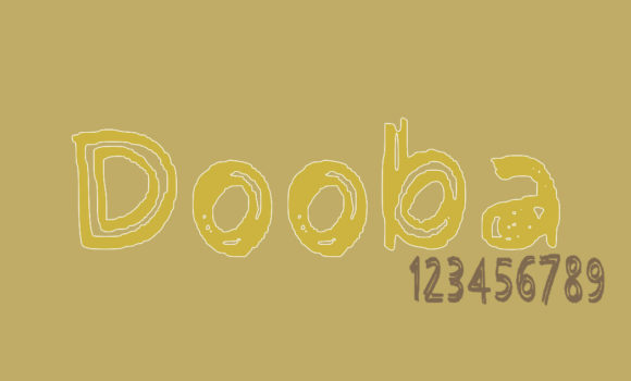 Dooba Font: A Brushed Display Typeface for Makers