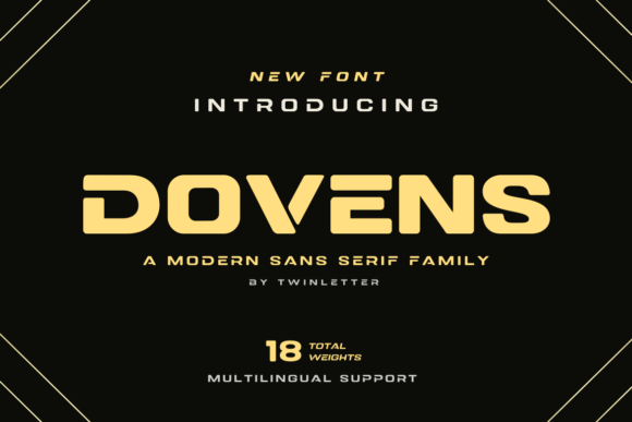 Dovens Font: A Bold Vintage Typeface for Web Design