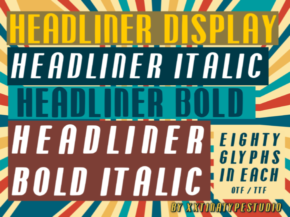 Headliner Font: Modern Display Type for Makers