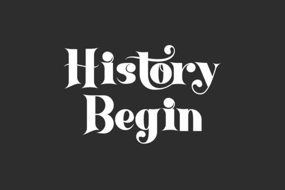 History Begin Font: A Display Typeface for Campaigns