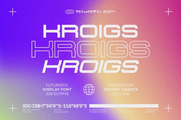 Kroigs: A Futuristic Display Font for Bold Editorial Design