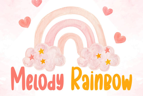 Melody Rainbow Font: Joyful Display Typography