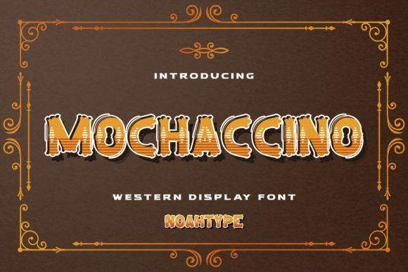 Mochaccino Font: A Vintage Display Typeface for Branding