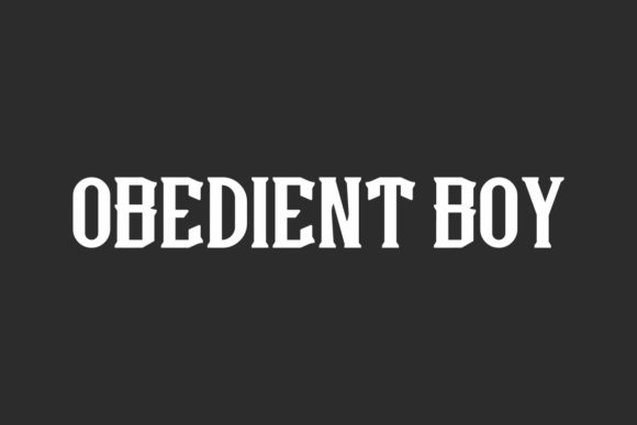 Obedient Boy Font: Bold Display Type for Makers