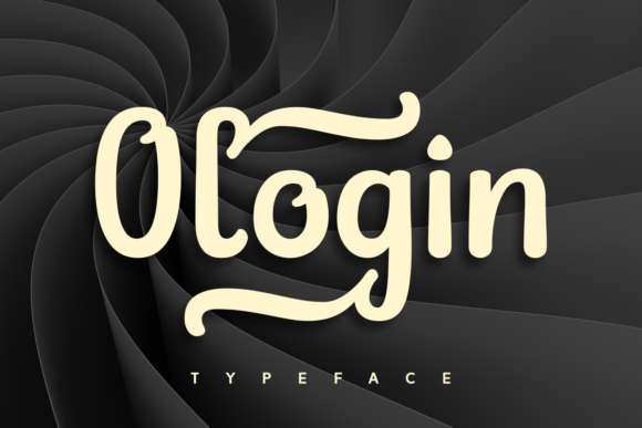 Ologin Font: Elegant Vintage Display for Crafters