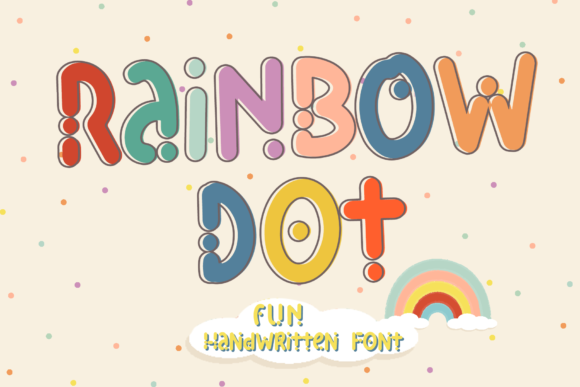 Rainbow Dot: A Cheerful Display Font for Editorial Design