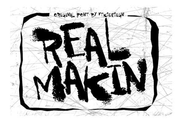Realmakin: A Brushed Display Font for Digital Impact