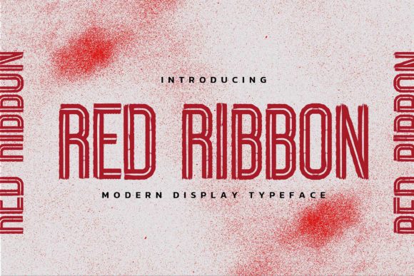 Red Ribbon Font: Natural Display Type for Crafters