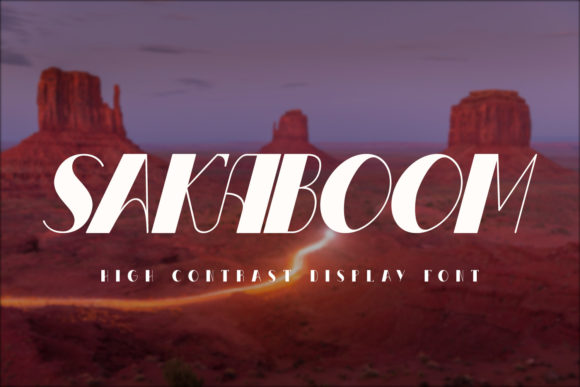 Sakaboom Font: A Display Typeface for Editorial Impact