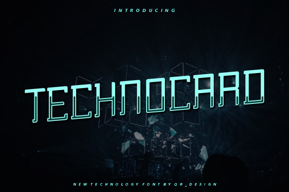 Technocard Font: Bold Editorial Typography