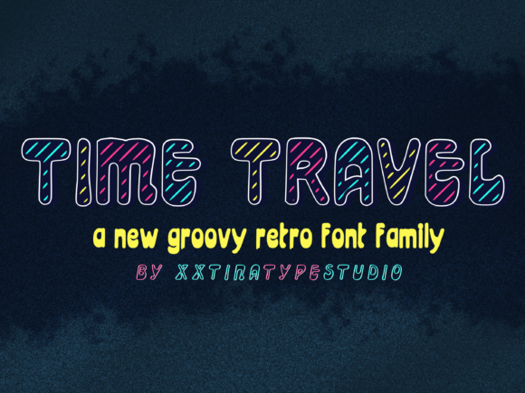 Time Travel Font: A Retro Display Typeface for Branding