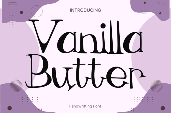 Vanilla Butter Font for Editorial Design