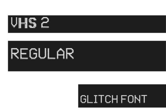 VHS 2 Font: Glitch Display Type for Modern Campaigns
