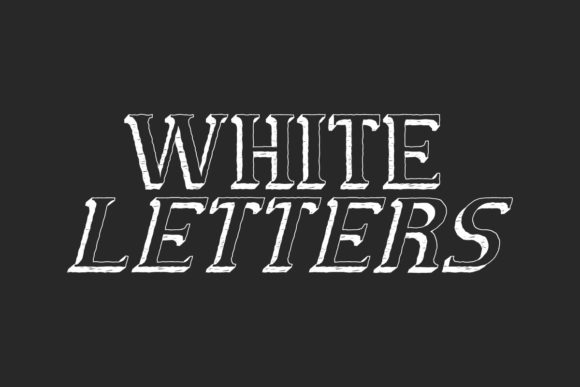White Letters Font: A Display Typeface for Bold Campaigns